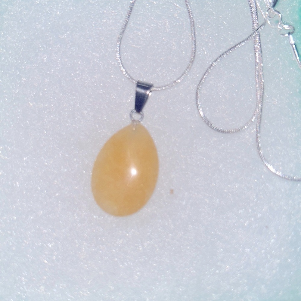 Boho Hippie Aventurine Sterling Silver 24” Necklace
